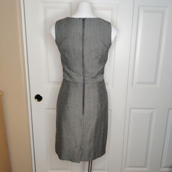 H&M herringbone sheath dress sz 8 - Picture 4 of 9